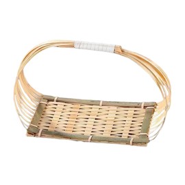 Bothyi Handwoven Fruit Basket Serving Tray Multiuse Storage Stand Bamboo Fruit Basket for Tools Store Celebration Countertop Kitchen