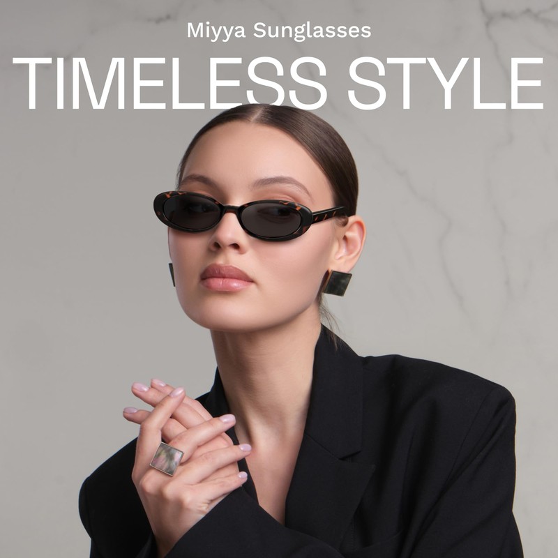 miyya Sunglasses Black+Leopard/Beige DK005