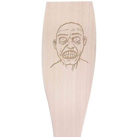 Large 'Zombie Face' Wooden Cooking Spatula (SA00022980)