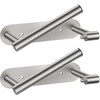 FORIOUS Toilet Paper Holder, Adhesive or Screw Wall Mount Pivoting