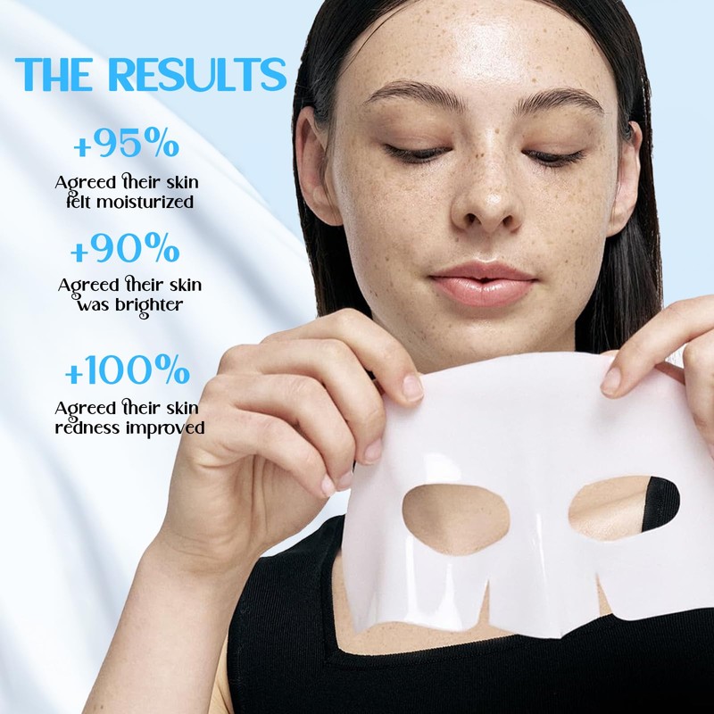 4 Stück Bio Snail Mucin Glass Glow Hydrogel Face Masks