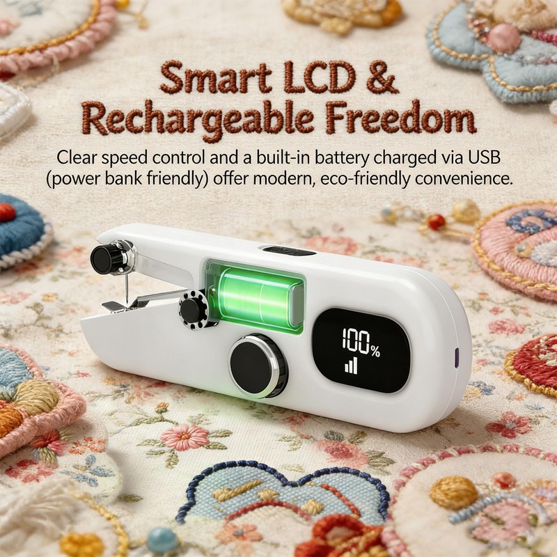 Handheld Sewing Machine for Adults, Complete Sewing Kit for Beginners,