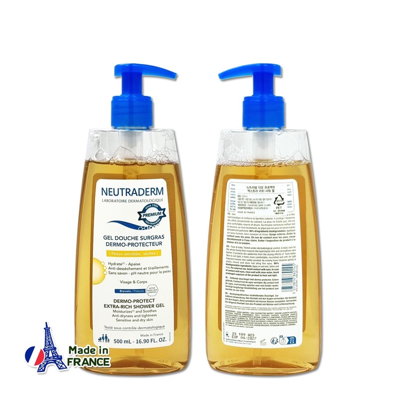 Nutraderm Dermo Protect Extra Rich Shower Gel 500ml+Nourishing Gel Cream