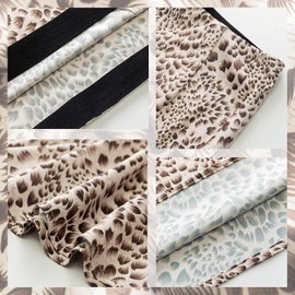 Soowalaoo Womens Beige Skirt Midi Long Length Silk Satin High Waisted Elastic Casual Solid Color Skirts M