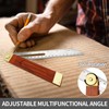 1 Piece Of Woodworking Movable Square, Measuring Tool Ruler, Sliding