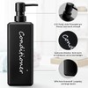 GMISUN Shampoo and Conditioner Dispenser, Refillable Matte Black Shampoo Dispenser