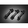 INIRET 2 Packs 4”Barn Door Latches，Matte Black Heavy Duty Solid