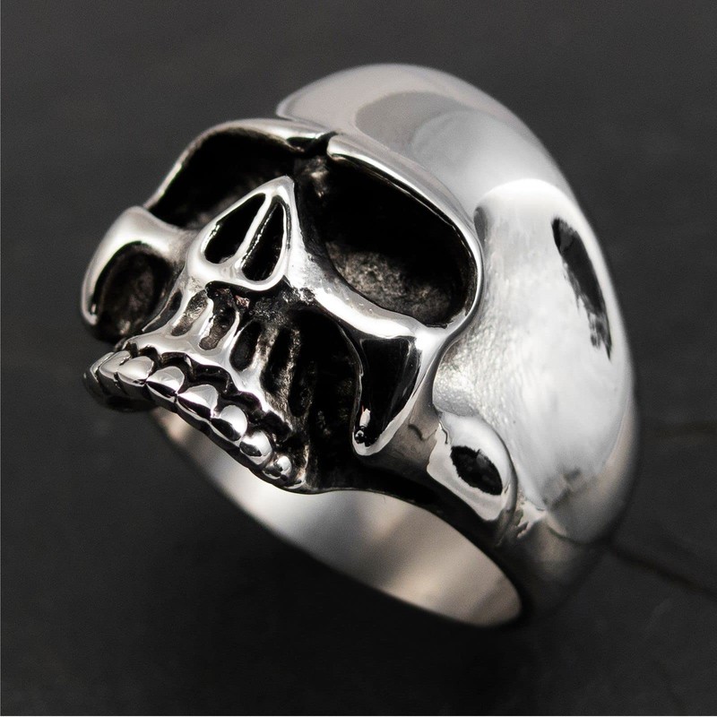 Fly Style; Men's Skull Ring; Stainless Steel; Keith Richards, Stainless