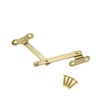 Pufguy Antique Brass Lid Folding Support Lid Stay Hinges for