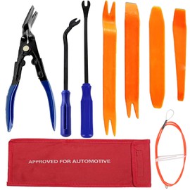 ToBeBold Clip Pliers Clip Clamp Tool Screwdriver Type Plier Type Panel Removal Set with Storage Bag