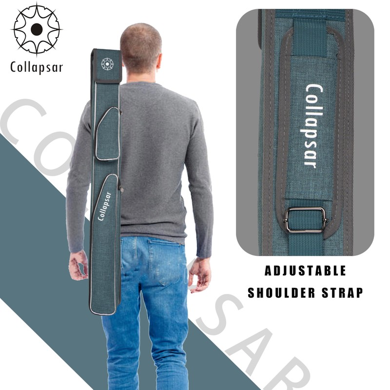 Collapsar Pool Cue Case Holds 1 Butt & 2 Shafts,