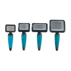 MPP Professional Ergonomic Teal Slicker Brushes for Dog Grooming Brush Choose Size - All 4 Brushes