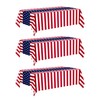 Actilize 4th of July Decorations, 3 Pack Patriotic Tablecloth -