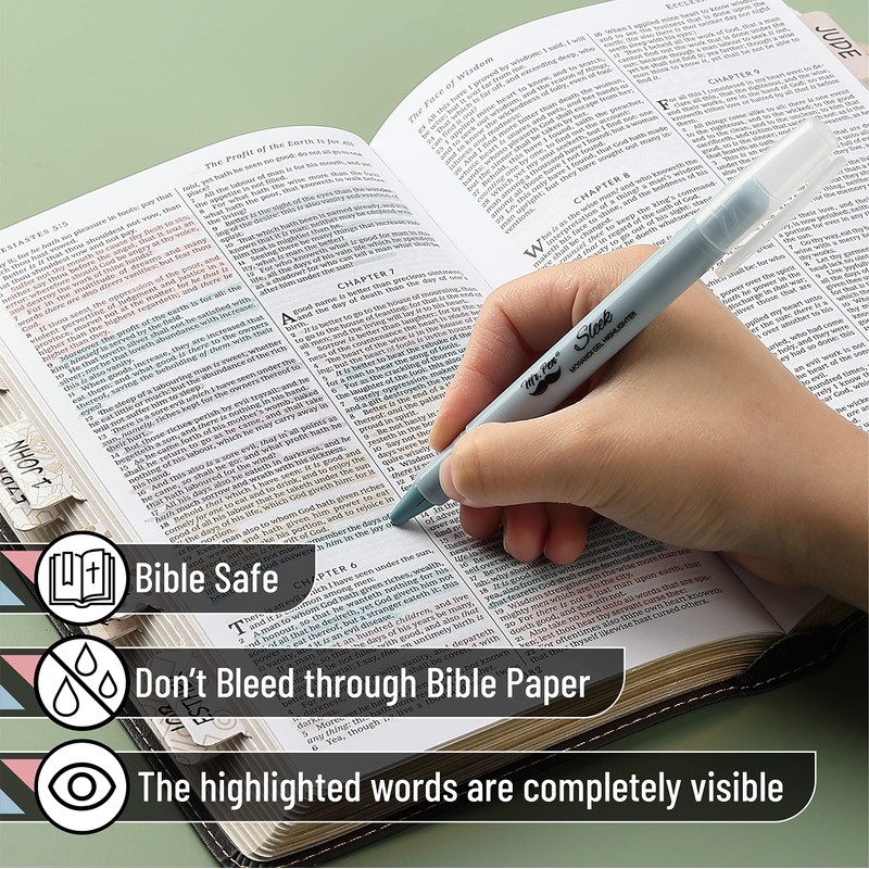 Mr. Pen- Gel Highlighters, 4 Pack, Cream, Bible Highlighters for