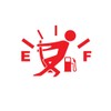 CMI DD970R Gas Gauge Empty Full Decal Sticker | 5.5-Inches