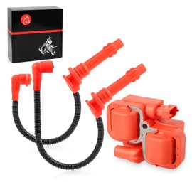 Moto1988 Ignition coil & Spark plug Wire Cap Compatible with Polaris RZR XP 4 S 900 1000 RS1 Turbo 2014-2023 4014296 4014295 4017695 4017694 4010425