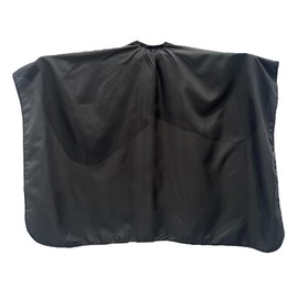 Gabri Professional Barber Cape Gown - Premium Hairdressing Cape for Hair Salon - Waterproof Hair Cutting Capes and Gowns for Barber Shops (Plain Black, 160cm (L) x 140cm (W))