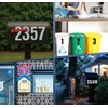 4 Inch Large Size Number Stickers, 5 Sheets Self Adhesive