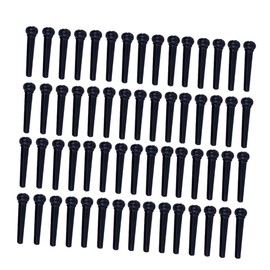 FRCOLOR 100Pcs Durable Guitar Bridge Pins Black String Pegs for Acoustic Guitars Easy Replacement for Old Damaged Parts Portable and Lightweight Accessory Compatible with Standard