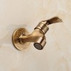 TOLIWEL Antique Brass Garden Outdoor Faucet Bathroom Wall Mount Water