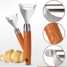 Potato Peeler Vegetable Peeler, Premium Wood, Stainless Steel Speed Peeler Potatoes Good Grip Peeler Y Shaped Multifunctional Peeler for Kitchen,Vegetable peelers for Kitchen