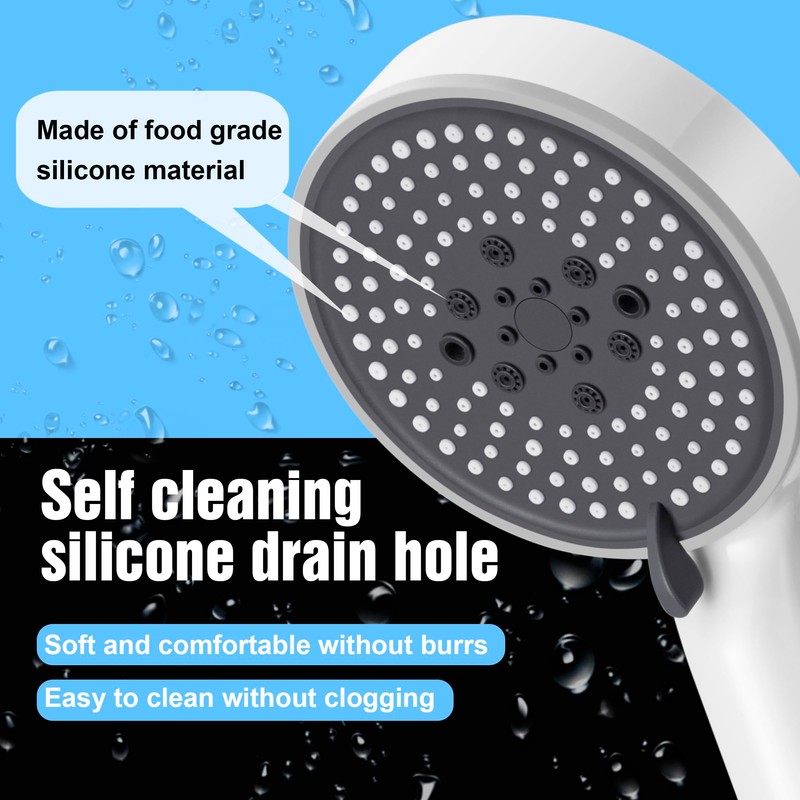Lonian 5 Spray Mode High Pressure Handheld Shower Head Set,