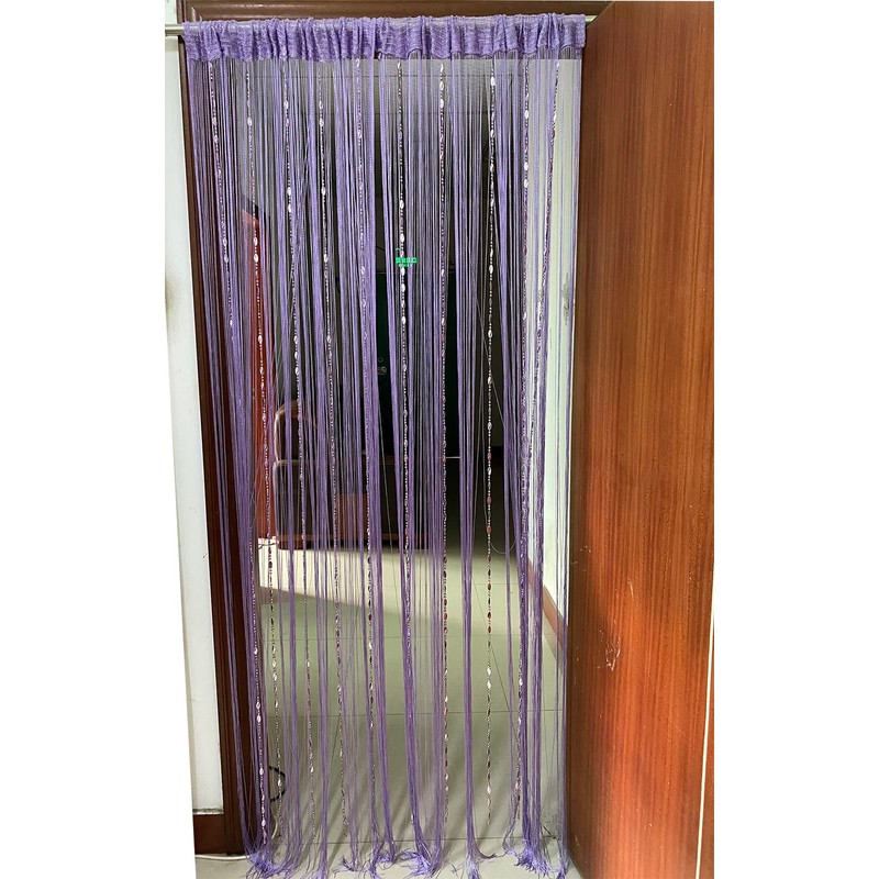 ZiDeTang Button Beaded Door Curtain Fringe Tassel Living Room Divider
