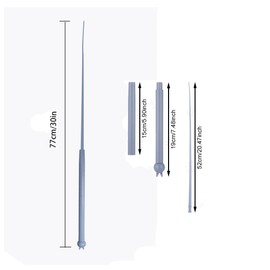 ROHOME Mice Tail Interactive Cat Toys Cat Toy Wand Silicone Tail Teaser Toy for Cat Blue