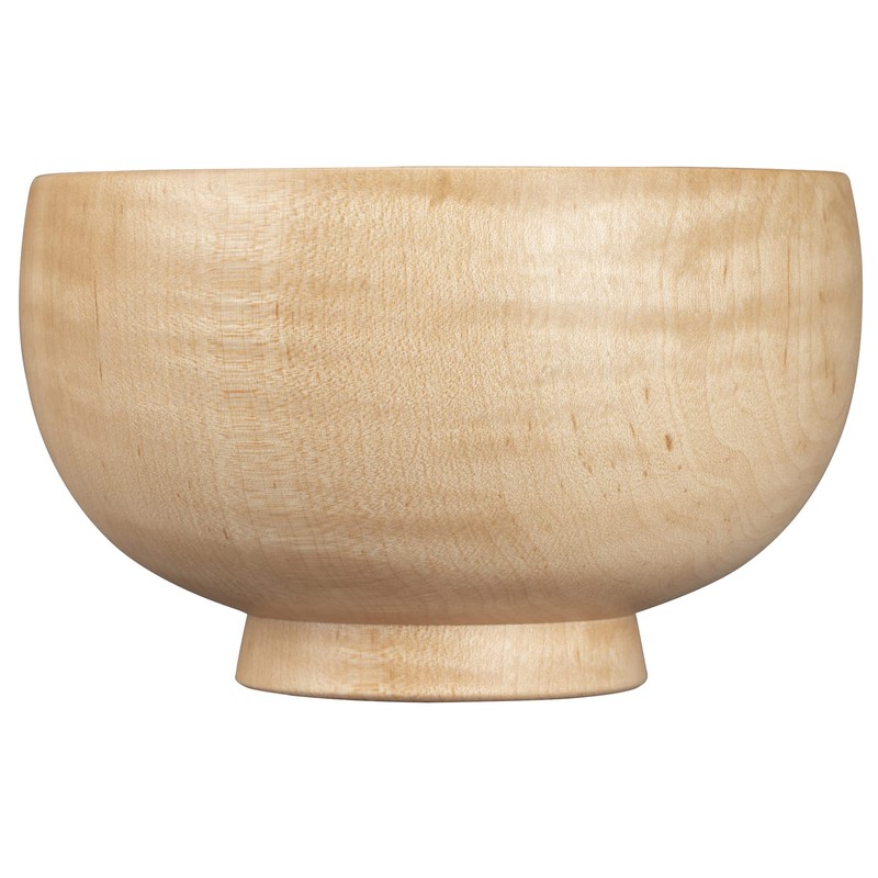 Yamanaka Lacquerware Shirasagi Woodworking Soup Bowl M Approx. 4.3 inches