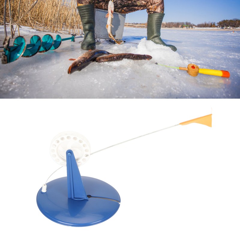 6PCS Ice Fishing Flag Outdoor Sign Portable Tip Up Angler