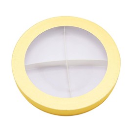 QRQR 12inch Big Heart Shaped Gift Box With Clear Window Paper Mache Cardboard Chocolate Covered Strawberry Tray Packaging (golden)