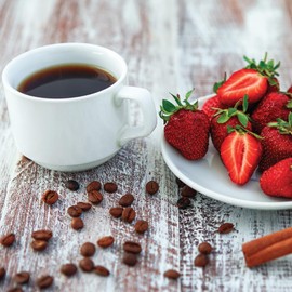 Two Rivers Coffee Strawberries N Cream Flavored Ground Coffee, Perfectly Balanced, Always Smooth, Made with 100% Arabica Beans - Flavor Enhanced, 10 Ounce Bag