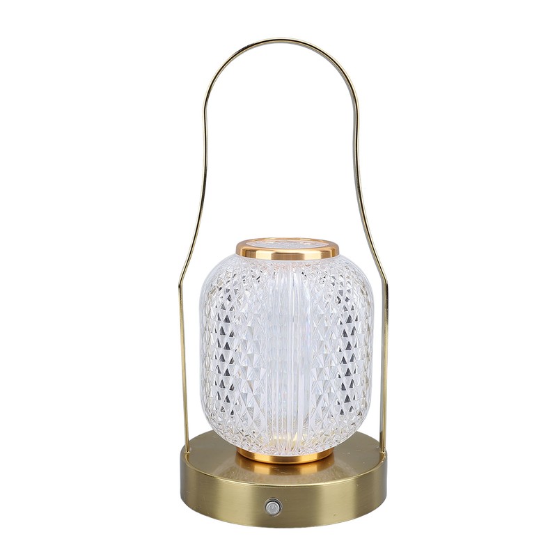Cordless Rechargeable Lantern LED Table Lamp 3600mAh Battery Operated Stepless