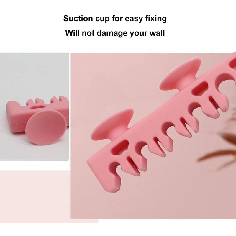 Sonew Makeup Brush Drying Rack, Silicone Wall Mounted Makeup Brush