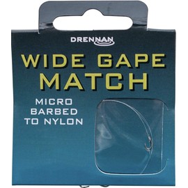 Drennan Wide Gape Match Hooks To Nylon - Size 20 to 2lb 8oz