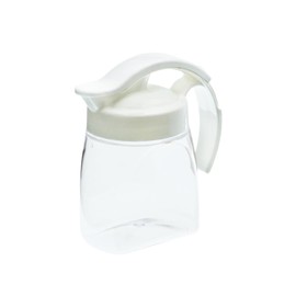 Iwasaki Kogyo K-1294 Lastroware Vertical Sliding Pitcher, 23.7 fl oz (700 ml), Compact Barley Tea Bottle, Compatible with Boiling Water, Horizontal, Sliding Type, Wide Mouth, Handle Included, White