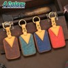 Smasol Genuine Leather Key Case, Key Cover, Key Shell, Smart