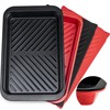 Czlizdyt Deep Grilling Prep and Serve Trays with lid, BBQ