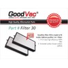 GoodVac H13 True HEPA 2-Pack Replacement Filter Kit Compatible with