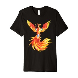 Phoenix Mythical Rebirth Rising Born Again Phoenix Firebird Premium T-Shirt