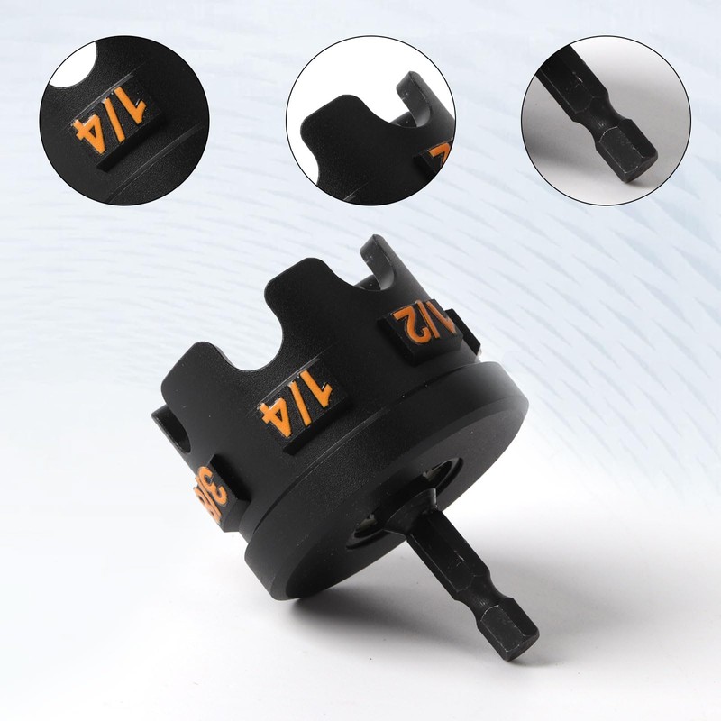 Nut Zipper Drill Attachment for Fast Nut and Bolt Removal,