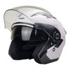 PITMOTO Open-Face Motorcycle Helmet. DOT, Model PM-768. -Matte White-X-Large