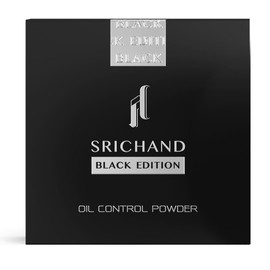 "Black Edition Oil Control Powder" SRICHAND/Genderless Cosmetics Specializing in Oil Control, Suppresses Shine & Sebum for Smooth and Impressive Skin