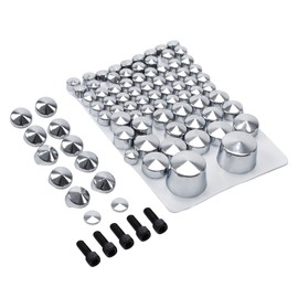 TCMT Chrome ABS Plastic Bolt Toppers Caps Kit Fits for Harley Davidson Softail FL FLS FX FXS 2007 2008 2009 2010 2011 2012 2013
