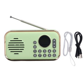 Bluetooth Speaker Radio Portable Bluetooth Memory Card U Disk MP3 FM Radio Music Player Green