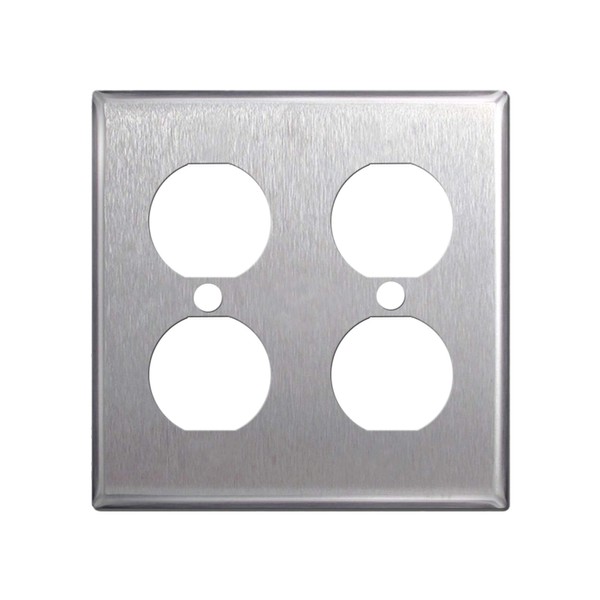 Stainless Steel Single Gang Rocker Wall Plates - 5 Pack