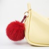 S.ROMZA Pom Pom Keychain Artificial Faux Fur Ball Keychains Fluffy