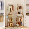 Tall Purse Organizer with Practical Purse Hanger, Floor-Standing Purse Rack