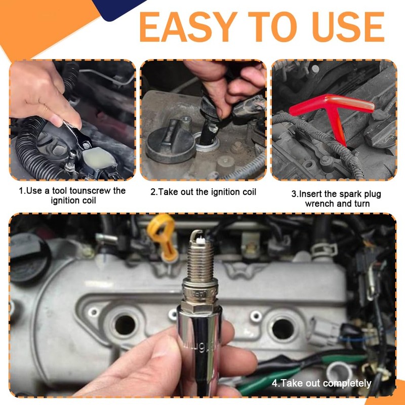 Lyxheth Spark Plug Socket Wrench, Spark Plug Tool, Universal T-handle