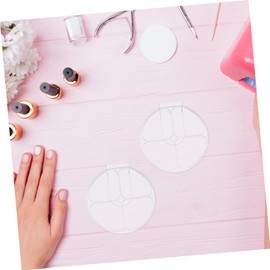 TEHAUX 2pcs Acrylic Makeup Mixing Palette Tray Foundation Mixing Pigment Plate for Artists